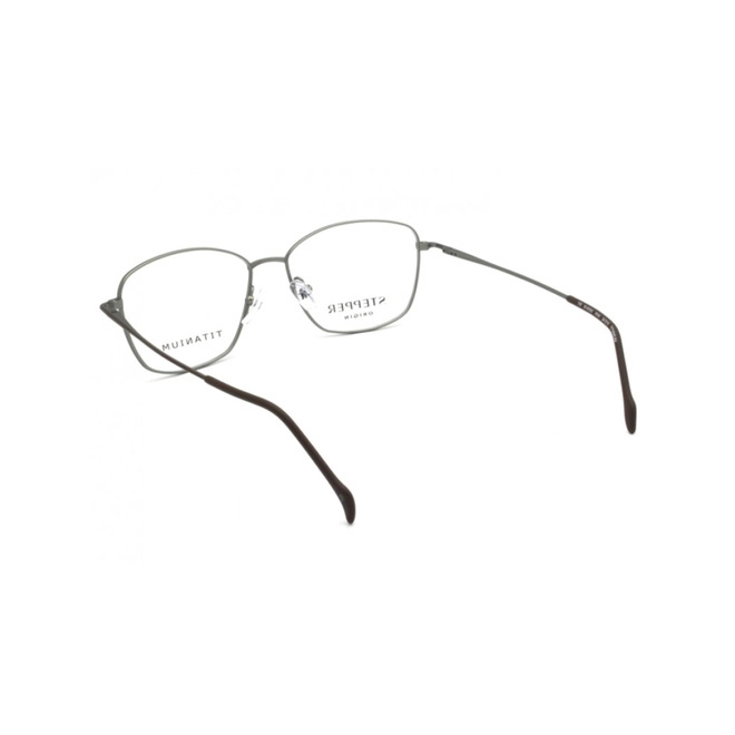 Óculos de Grau Stepper SI-50302 F016 54 Titânio Marrom e Verde 4