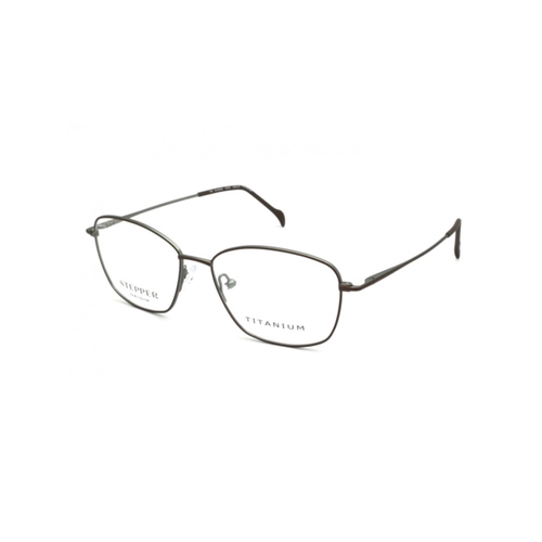 Óculos de Grau Stepper SI-50302 F016 54 Titânio Marrom e Verde