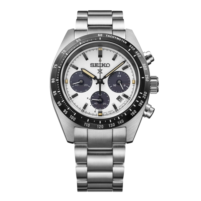 Relógio Seiko Prospex Speedtimer Cronógrafo Solar - SSC961B1 B1SX Branco 4