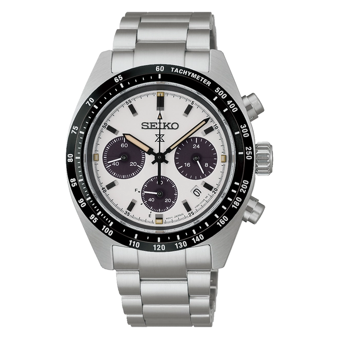 Relógio Seiko Prospex Speedtimer Cronógrafo Solar - SSC961B1 B1SX Branco 1