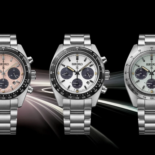 Relógio Seiko Prospex Speedtimer Cronógrafo Solar - SSC963B1 R1SX Salmão