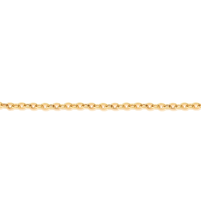 Corrente elo Cadeado ouro 18k oca polida 60CM 2