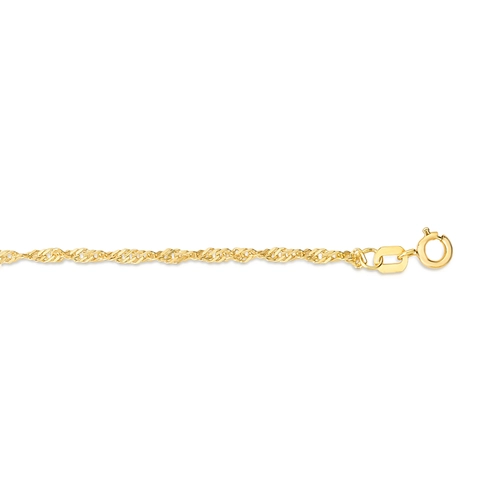 Corrente malha Singatura ouro 18k polida 50CM