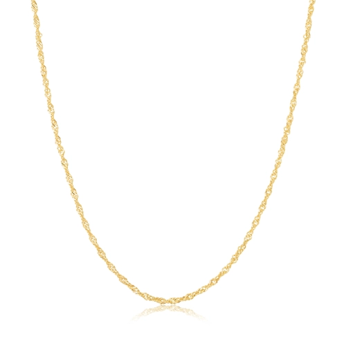Corrente malha Singatura ouro 18k polida 50CM