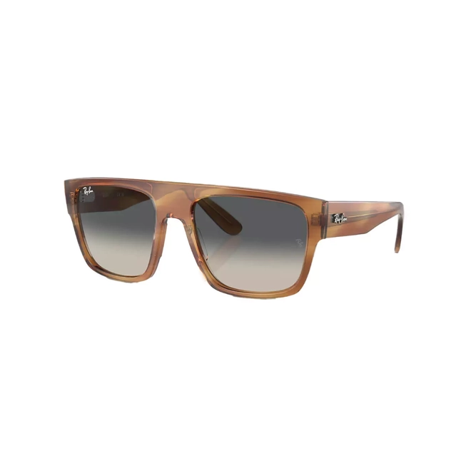 Óculos de Sol Ray-Ban Drifter 0RB0360S 14037157 Propionato Marrom Listrado com lentes na cor Cinza 1