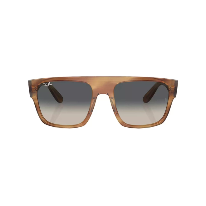Óculos de Sol Ray-Ban Drifter 0RB0360S 14037157 Propionato Marrom Listrado com lentes na cor Cinza 2