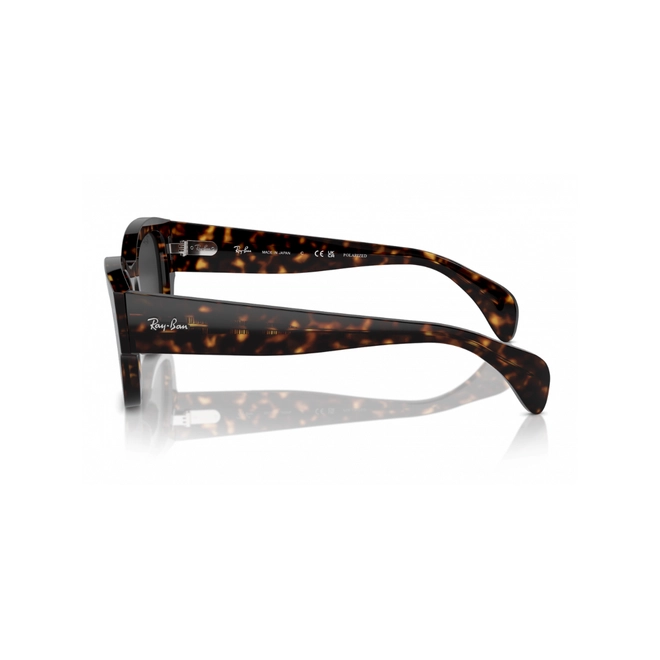 Óculos de Sol Ray-Ban Jorge 0RB7681S 902/4852 Acetato Marrom Mesclado com lentes na cor Preto Polarizado 4