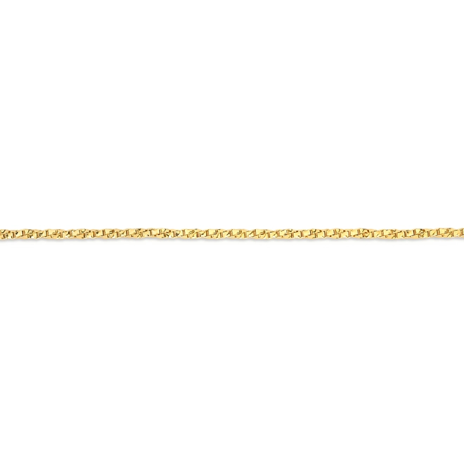 Corrente Veneziana torcida ouro 18k diamantada polida 45CM 2