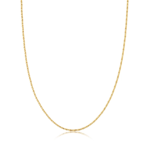 Corrente Veneziana torcida ouro 18k diamantada polida 45CM