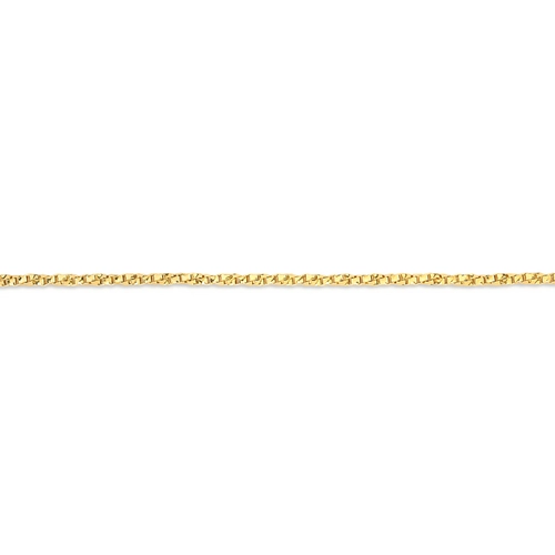 Corrente Veneziana torcida ouro 18k diamantada polida 45CM