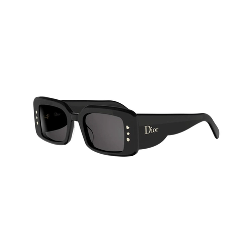 Óculos de Sol Christian Dior DiorLuckyCharms S1I CD40255I_5101A Acetato Preto com lentes na cor Cinza
