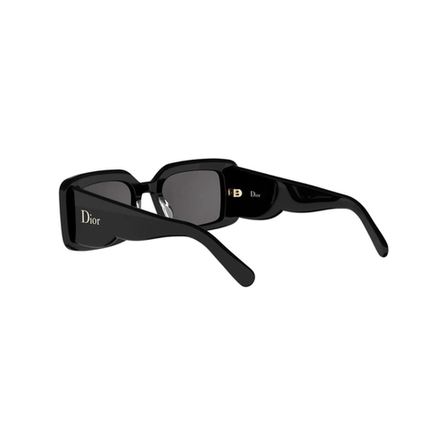 Óculos de Sol Christian Dior DiorLuckyCharms S1I CD40255I_5101A Acetato Preto com lentes na cor Cinza