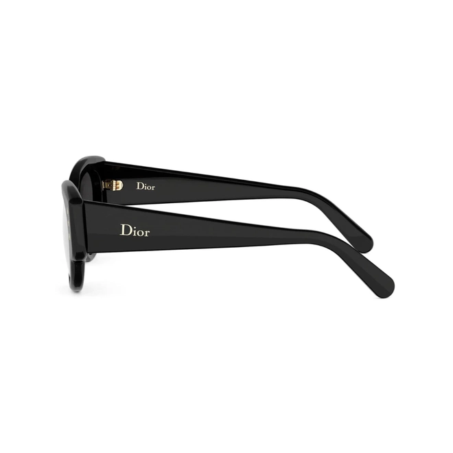 Óculos de Sol Christian Dior DiorLuckyCharms B1I CD40256I_5301A Acetato Preto com lentes na cor Cinza 4