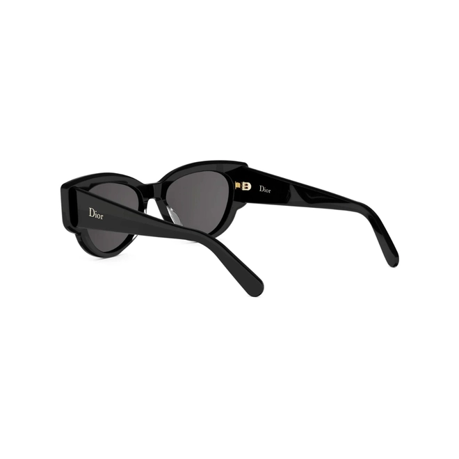 Óculos de Sol Christian Dior DiorLuckyCharms B1I CD40256I_5301A Acetato Preto com lentes na cor Cinza 5