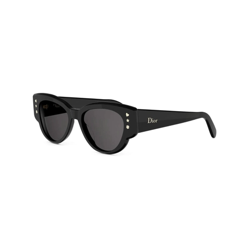 Óculos de Sol Christian Dior DiorLuckyCharms B1I CD40256I_5301A Acetato Preto com lentes na cor Cinza