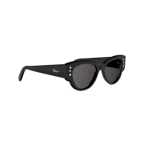 Óculos de Sol Christian Dior DiorLuckyCharms B1I CD40256I_5301A Acetato Preto com lentes na cor Cinza