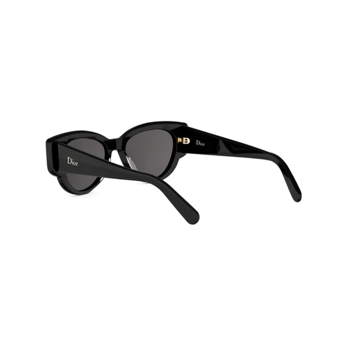 Óculos de Sol Christian Dior DiorLuckyCharms B1I CD40256I_5301A Acetato Preto com lentes na cor Cinza