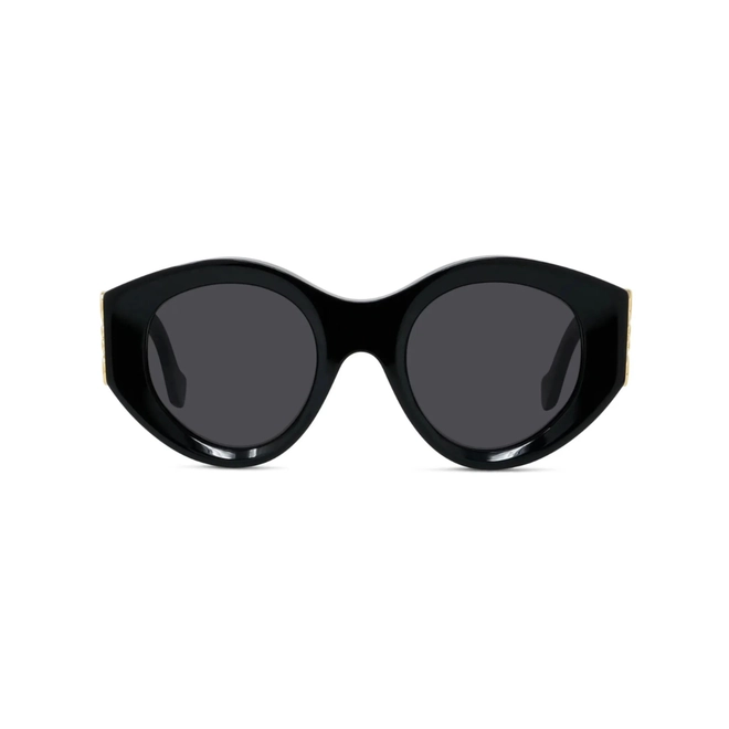 Óculos de Sol Loewe LW40188I_5001A Acetato Preto com lentes na cor Cinza 2
