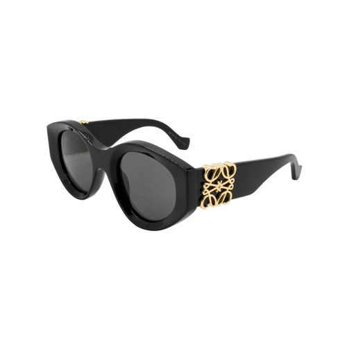 Óculos de Sol Loewe LW40188I_5001A Acetato Preto com lentes na cor Cinza
