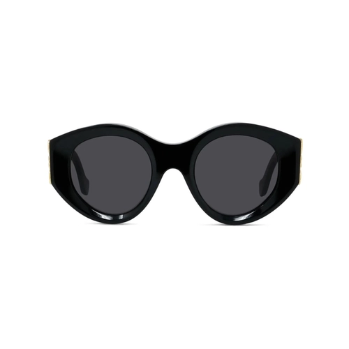 Óculos de Sol Loewe LW40188I_5001A Acetato Preto com lentes na cor Cinza
