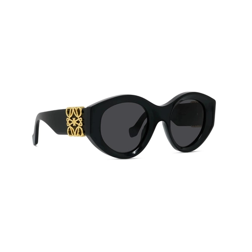 Óculos de Sol Loewe LW40188I_5001A Acetato Preto com lentes na cor Cinza