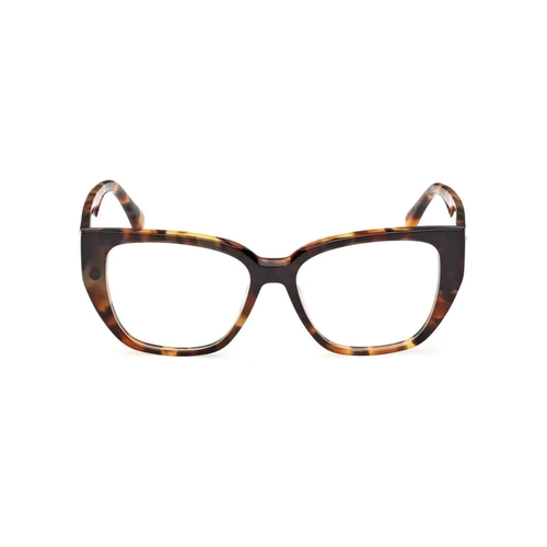 Óculos de Grau MaxMara MM5212_53052 Acetato Marro Mesclado com Clip-On na cor Marrom