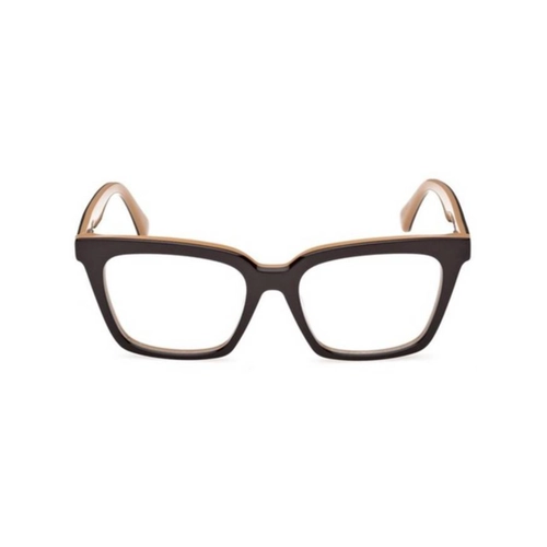 Óculos de Grau MaxMara com Clip-On MM5213_52050 Acetato Marrom com lentes na cor Marrom