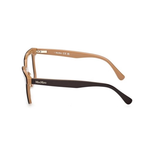 Óculos de Grau MaxMara com Clip-On MM5213_52050 Acetato Marrom com lentes na cor Marrom