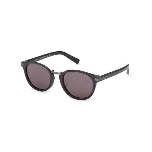 Óculos de Sol Ermenegildo Zegna EZ0284-H_5120A Titânio e Acetato Cinza com lentes na cor Cinza