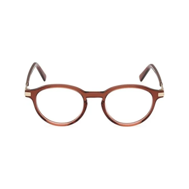 Óculos de Grau Ermenegildo Zegna EZ5269_48048 Acetato Marrom Transparente 2