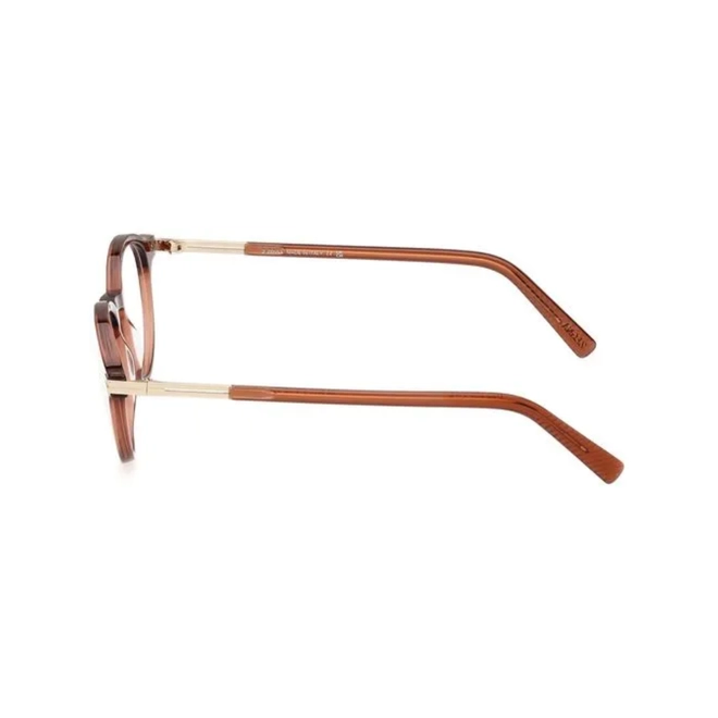 Óculos de Grau Ermenegildo Zegna EZ5269_48048 Acetato Marrom Transparente 3