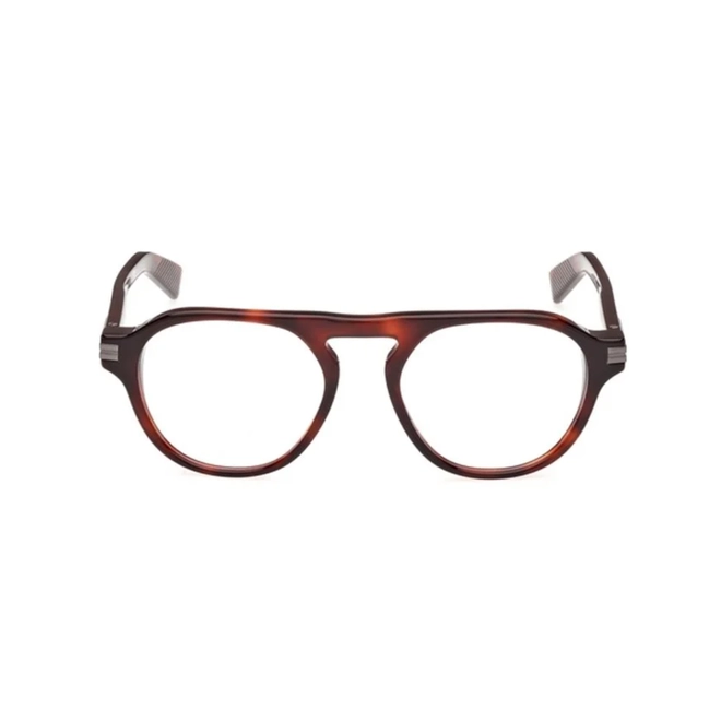 Óculos de Grau Ermenegildo Zegna EZ5281_51054 Acetato Vermelho Mesclado 2