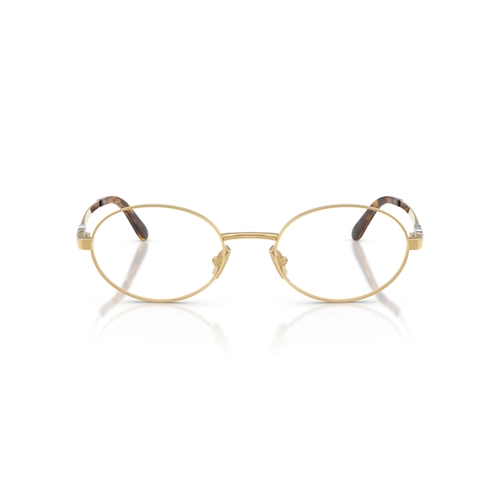 Óculos de Grau Miu Miu 0MU 50ZV 5AK1O152 Metal Dourado Polido