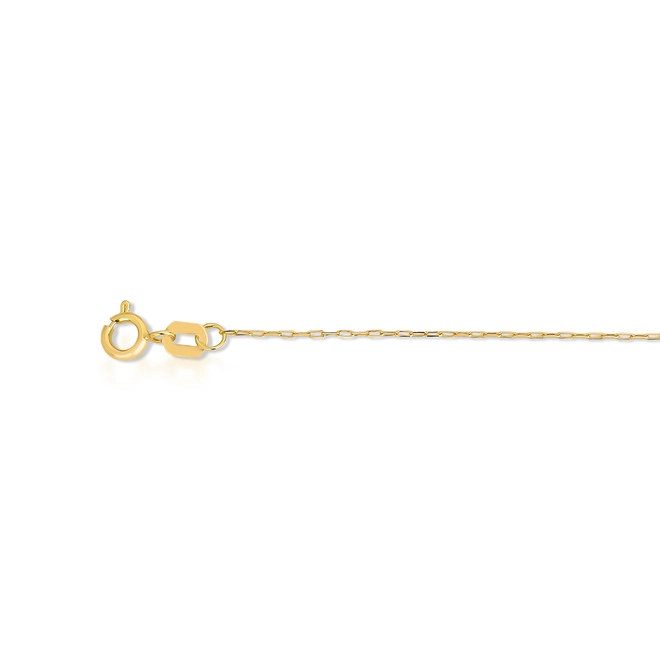 Corrente elo Cadeado ouro 18k polida 50CM 4