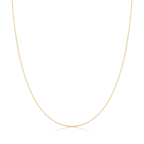 Corrente elo Cadeado ouro 18k polida 50CM