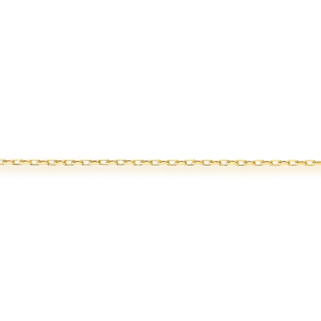 Corrente elo Cadeado curta ouro 18k polida 50CM 2