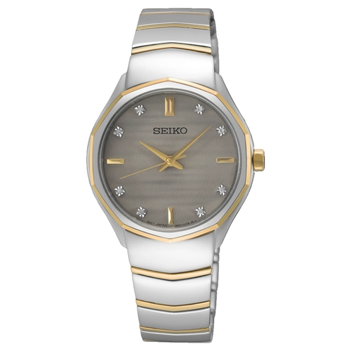 Relógio Seiko Diamond Feminino - SUR616P1 B1SK Cinza