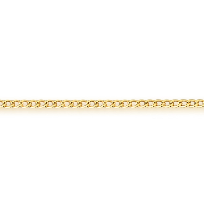 Pulseira elo Groumet ouro 18k polida 19CM 2