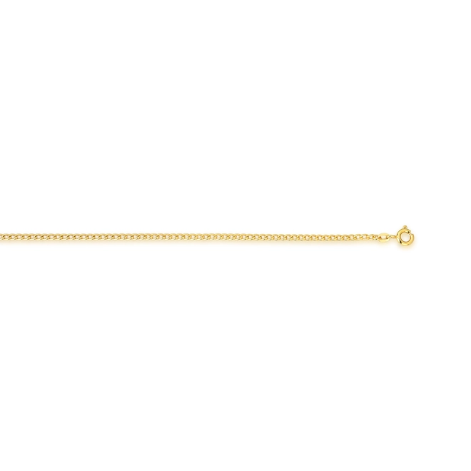Pulseira elo Groumet ouro 18k polida 19CM 4