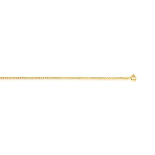 Pulseira elo Groumet ouro 18k polida 19CM