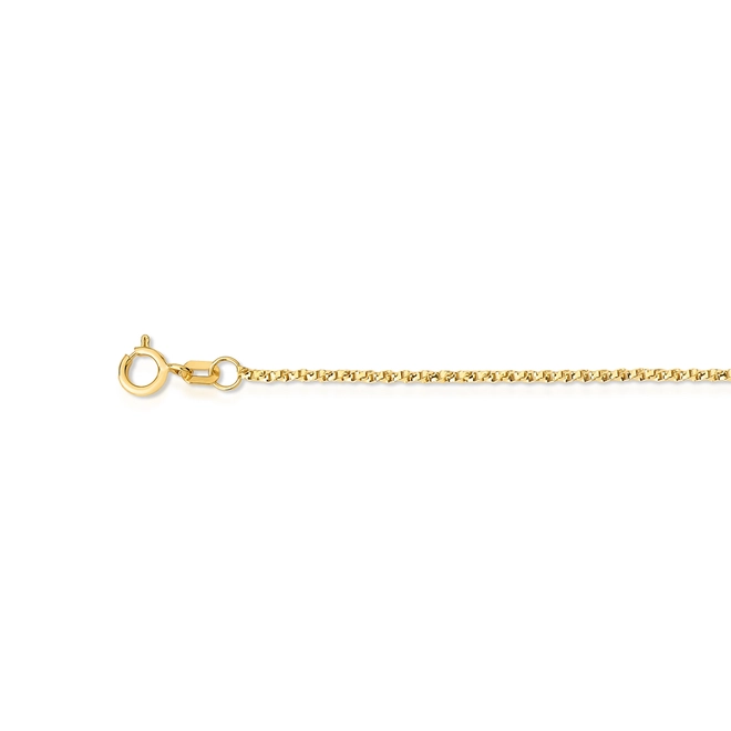 Corrente malha Veneziana torcida ouro 18k polida 40CM 4
