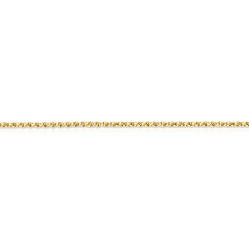 Corrente malha Veneziana torcida ouro 18k polida 40CM