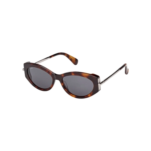 Óculos de Sol Maxmara MM0167_5452A Acetato Marrom Mesclado com lentes na cor Fumê