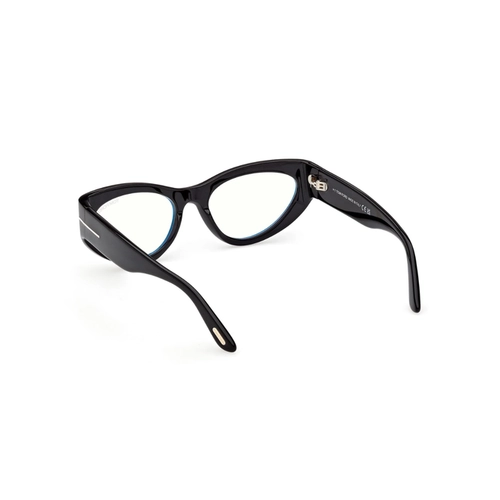 Óculos de Grau Tom Ford FT6134-B_55001 Acetato Preto
