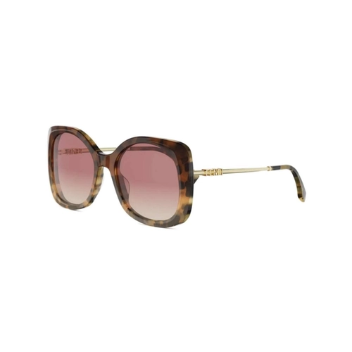 Óculos de Sol Fendi FE40201I_5555Z Acetato Marrom Mesclado com lentes na cor Rosa