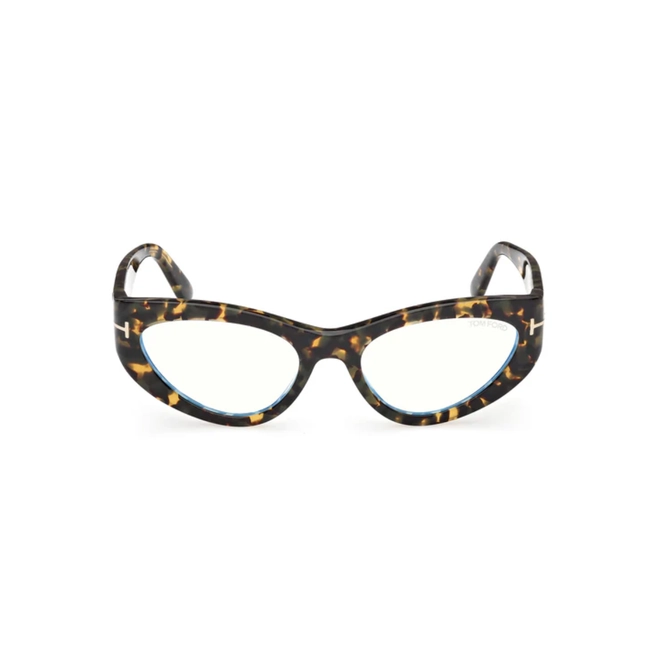 Óculos de Grau Tom Ford FT6134-B_55055 Acetato Marrom Mesclado 2