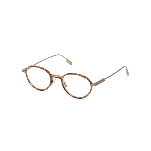 Óculos de Grau Ermenegildo Zegna EZ5323_50047 Titânio Marrom Mesclado e Prata