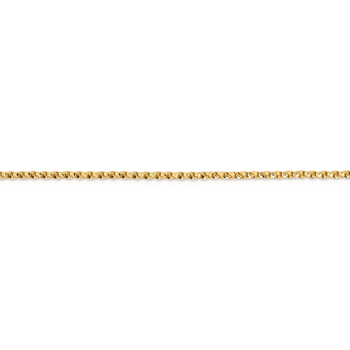 Corrente malha veneziana torcida ouro 18k polida 50CM
