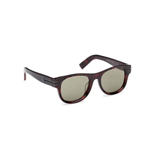 Óculos de Sol Ermenegildo Zegna EZ0268_5454N Acetato Marrom Mesclado com lentes na cor Verde 3