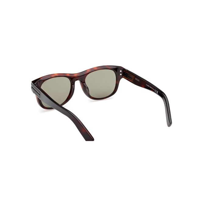 Óculos de Sol Ermenegildo Zegna EZ0268_5454N Acetato Marrom Mesclado com lentes na cor Verde 5